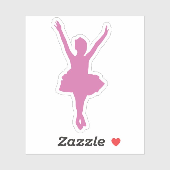 Pink Ballerina silhouette (Sheet)