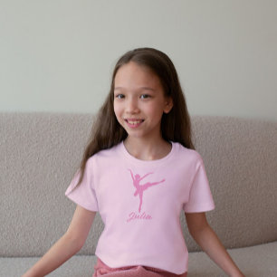 Pink ballerina  silhouette T-Shirt