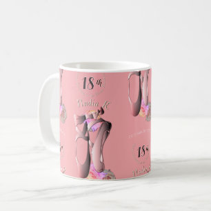 Pink Ballerina Toe Shoes Custom Event  Coffee Mug