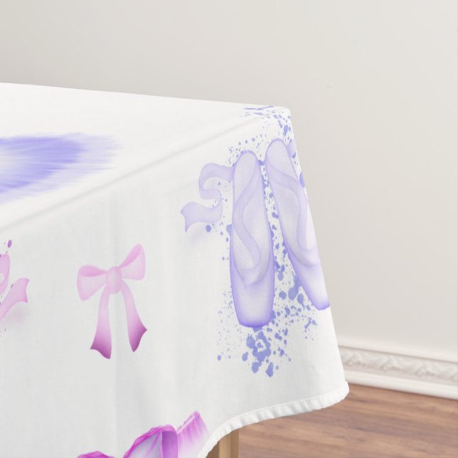 Pink Ballerina Tutu & Slippers Ballet Tablecloth (In Situ)