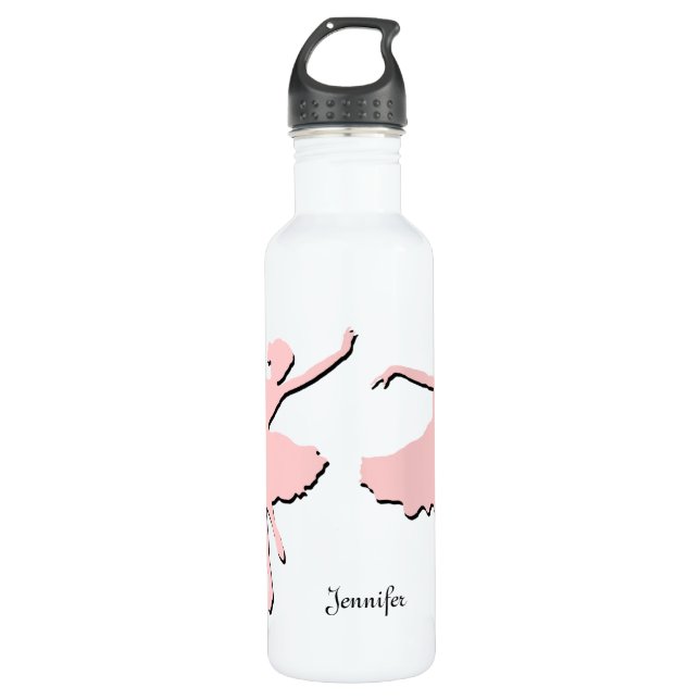 Pink Ballet 710 Ml Water Bottle (Front)