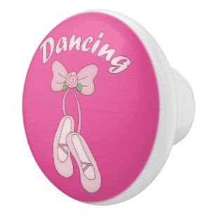 Pink Ballet Ballerina Dresser Drawer Knob Pull