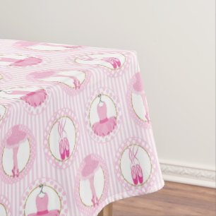 Pink Ballet Dancing - Ballerina Tutu Dancer Tablecloth