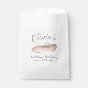 Pink Ballet Shoe Ballerina Birthday Party Dance Favour Bags