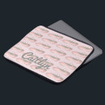 Pink Ballet Shoe Personalised Dance Teacher Dancer Laptop Sleeve<br><div class="desc">Sleeve features an original illustration of a row of pink ballet dance shoes. Great for your favourite dancer or dance teacher!

Don't see what you're looking for? Need help customising your design? Click the "ask this designer" button to have something designed just for you.</div>