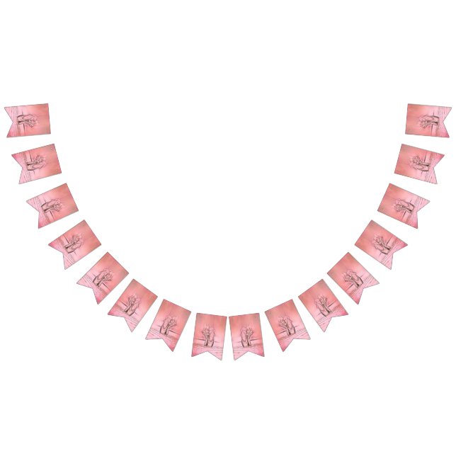 Pink Ballet Shoes Ballerina Bunting (All)