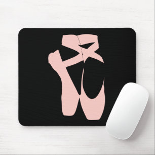 Pink ballet shoes ballet dancer mouse mat