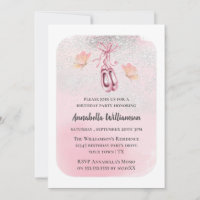 Pink Ballet Shoes & Butterfly Birthday Party