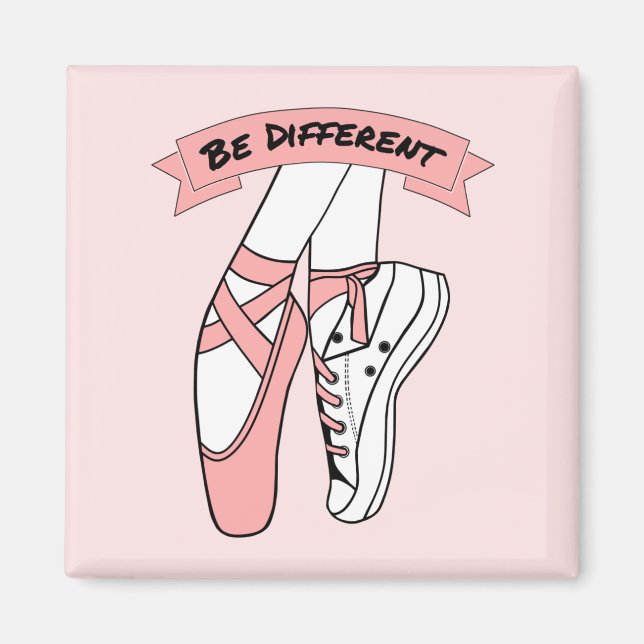 Pink Ballet Shoes Magnet (Front)