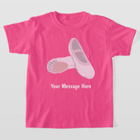 Pink Ballet Shoes Personalised Message
