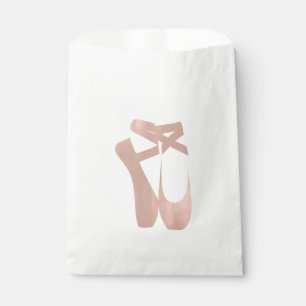 Pink Ballet Slippers Ballerina Rose Gold Party Favour Bags