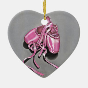 Pink Ballet Slippers Ceramic Tree Decoration