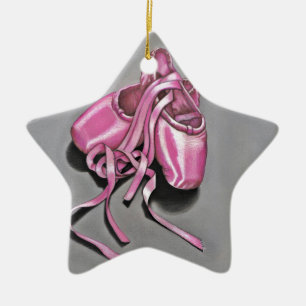 Pink Ballet Slippers Ceramic Tree Decoration