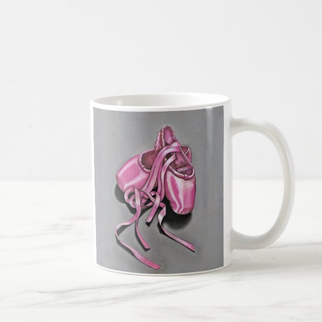 Pink Ballet Slippers Coffee Mug (Right)