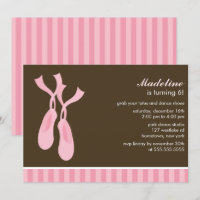 Pink Ballet Slippers Girls Birthday