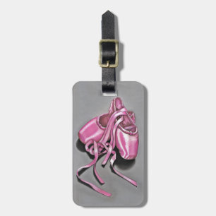 Pink Ballet Slippers Luggage Tag