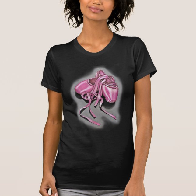 Pink Ballet Slippers T-Shirt (Front)