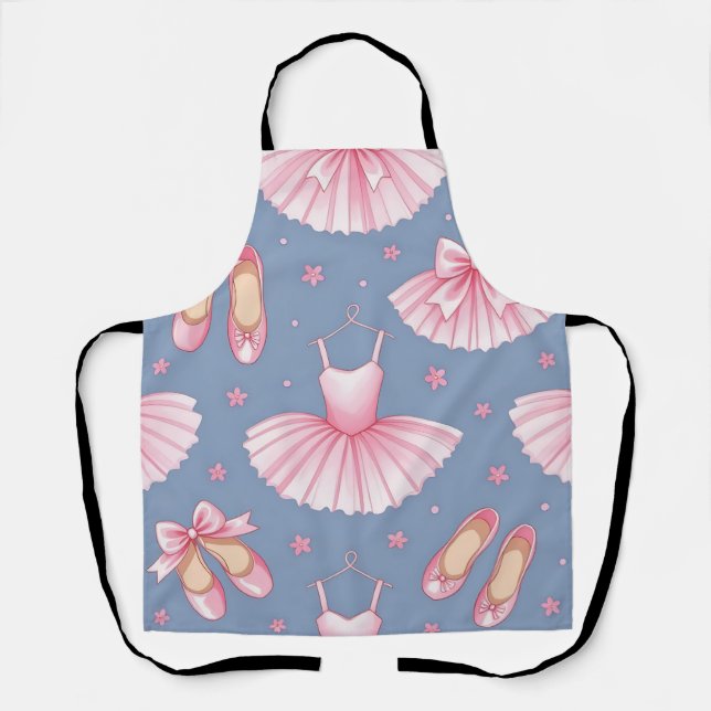 Pink Ballet Tutu Pattern Apron (Front)