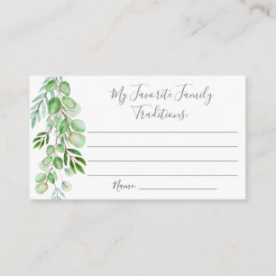 Pink Balloon Baby Shower Family Traditions Enclosure Card