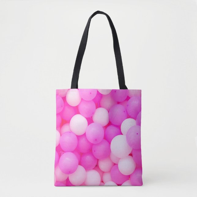 Pink Balloons Festive Background Design. Tote Bag (Front)
