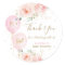 Pink Balloons Floral Baby Shower Thank You Favour