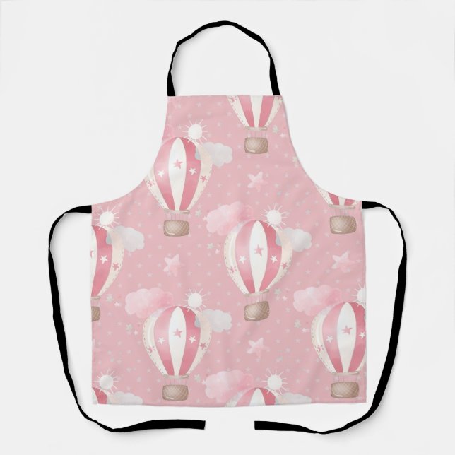 Pink Balloons Pattern Apron (Front)