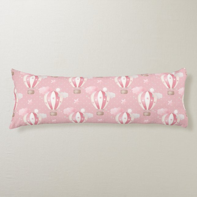 Pink Balloons Pattern Body Cushion (Front)