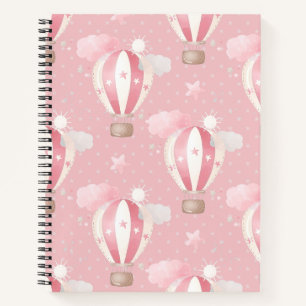 Pink Balloons Pattern Notebook