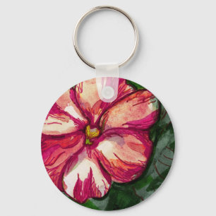 Pink Balsam Flower Key Ring