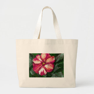 Pink Balsam Flower Large Tote Bag