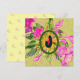 Pink Balsam Flowers Bouquet & Letter 