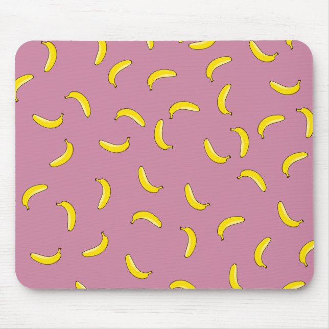 Pink Bananas Mouse Mat (Front)