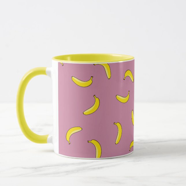 Pink Bananas Mug (Left)