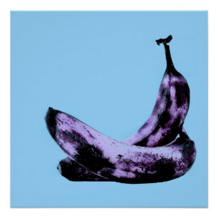 Pink Bananas Pop Art Poster