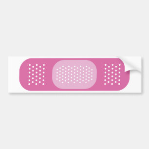 Pink Bandage Bumper Sticker