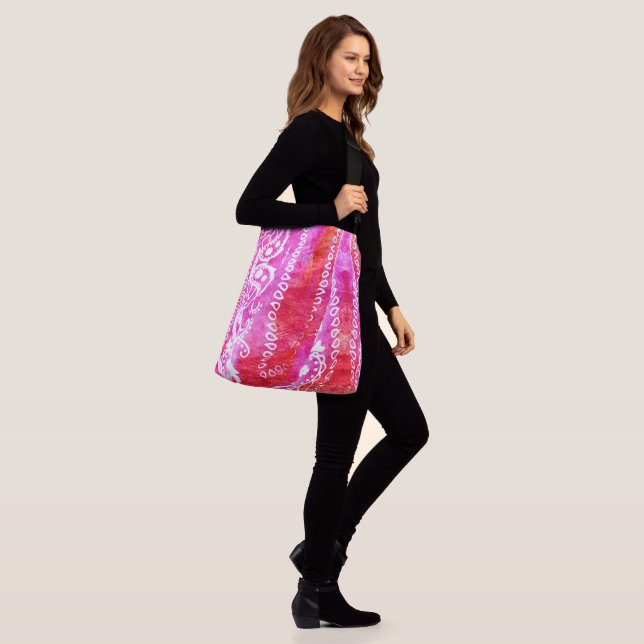 Pink Bandanna Big Bag (On Model)