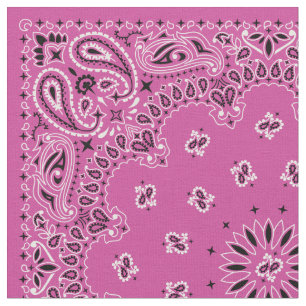 Pink Bandanna Fabric