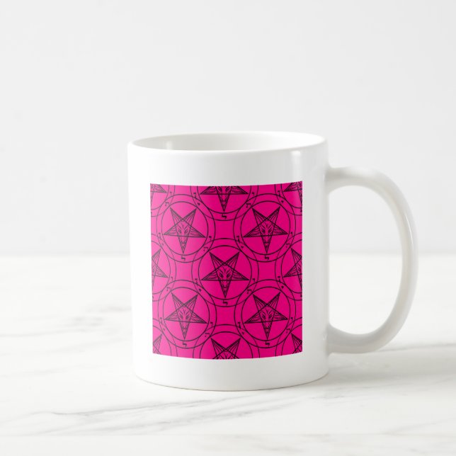 pink baphomet coffee mug (Right)