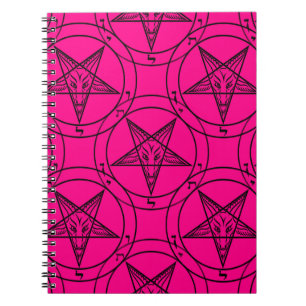 pink baphomet notebook