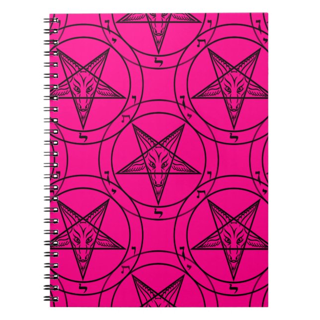 pink baphomet notebook (Front)
