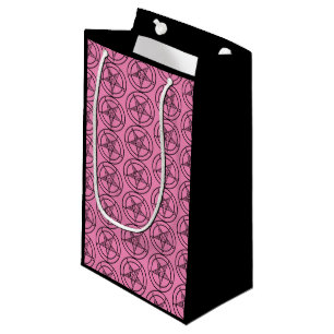 Pink Baphomet Pentagram Small Gift Bag