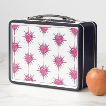 Pink Barbed Heart Cybersigilism Lunchbox