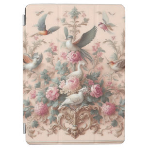 Pink Baroque Rococo Flower Morris  iPad Air Cover