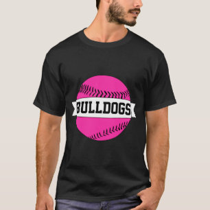 Pink Baseball Softball Team Player Name Number T S T-Shirt