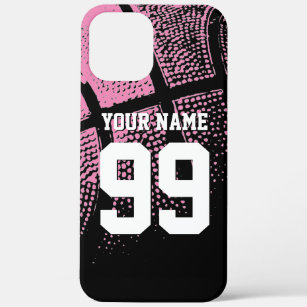 Pink basketball custom jersey number Android phone Case-Mate iPhone Case