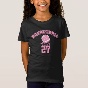 Pink Basketball   DIY Name and Number T-Shirt