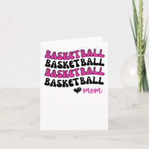Pink Basketball Mum Bball Mum Basketball Love Card