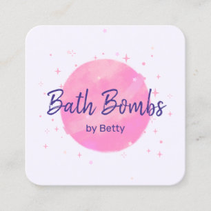 Pink Bath Bomb Calling Card