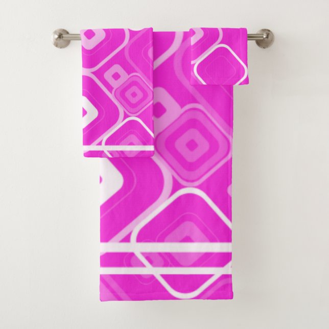 Pink Bath Towel Set (Insitu)