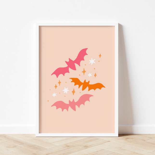 Pink Bats Halloween Poster (Creator Uploaded)